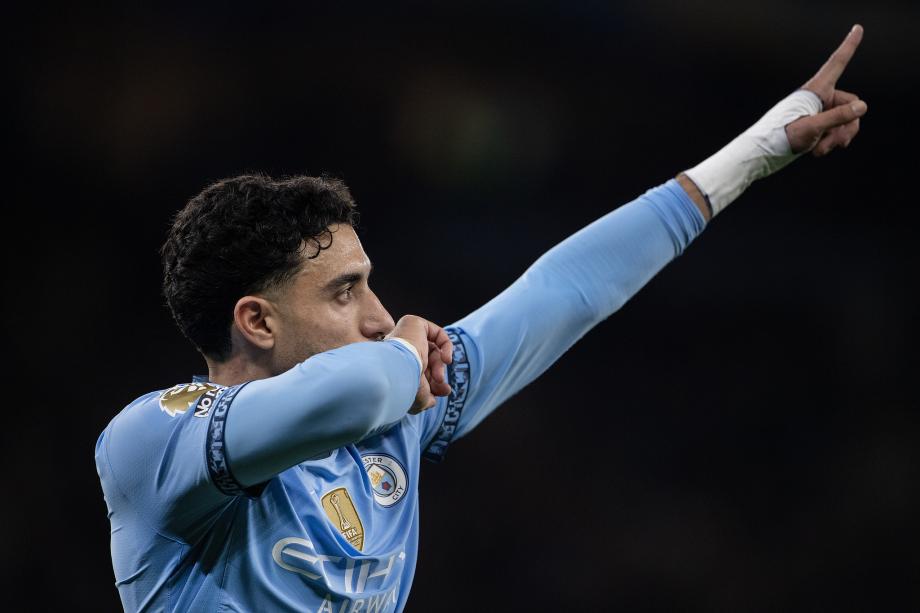 格拉利什破门 曼城主场两球完胜莱斯特城