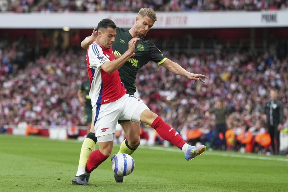 赖斯助攻托马斯破门 阿森纳1-1布伦特福德