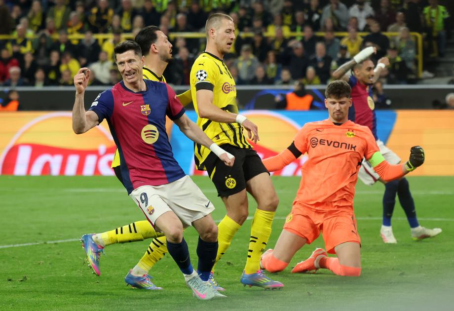 欧冠-吉拉西戴帽 巴萨1-3总比分5-3多特晋级4强