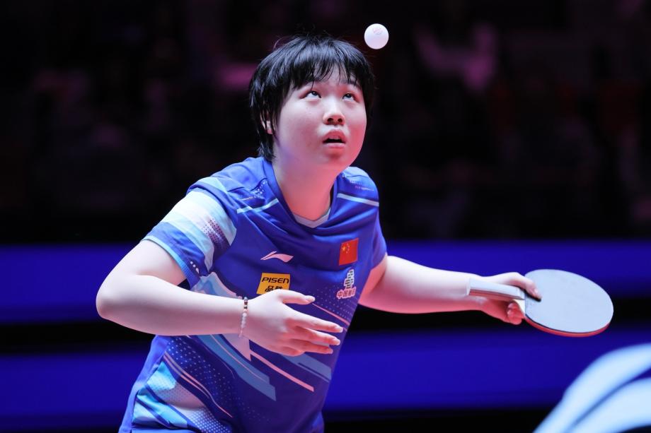 [图]国外乒联寰宇杯：蒯曼3-1到手 晋级女单16强