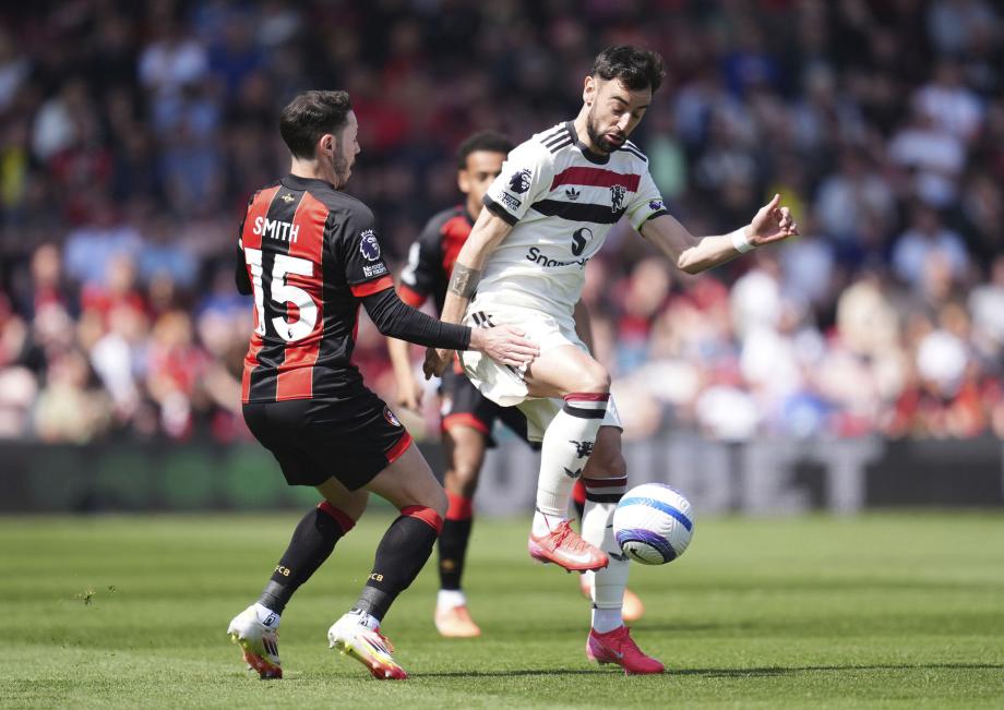 霍伊伦96分钟绝平 曼联客场1-1十人伯恩茅斯