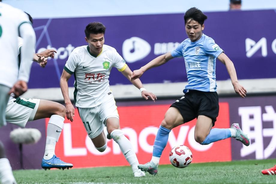 王子铭法比奥破门 北京国安2-0大连英博收获4连胜