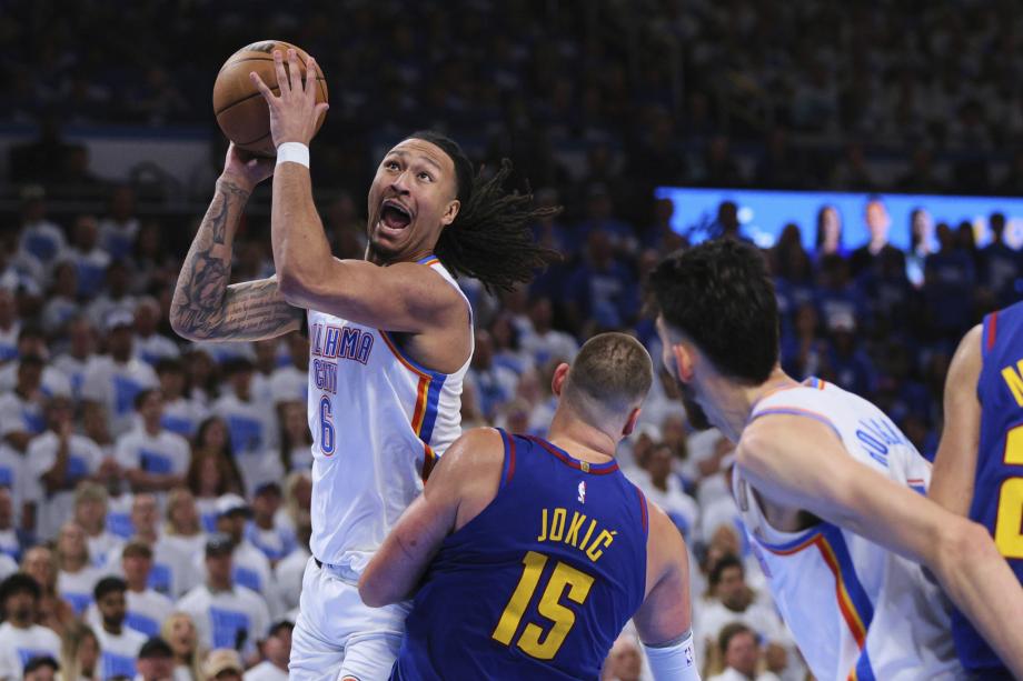 约基奇空砍44+15亚历山大31分 雷霆险胜掘金