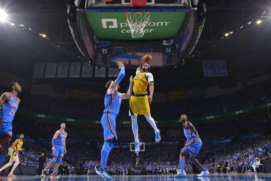 亚历山大34分 雷霆轻取步行者扳平总决赛总比分