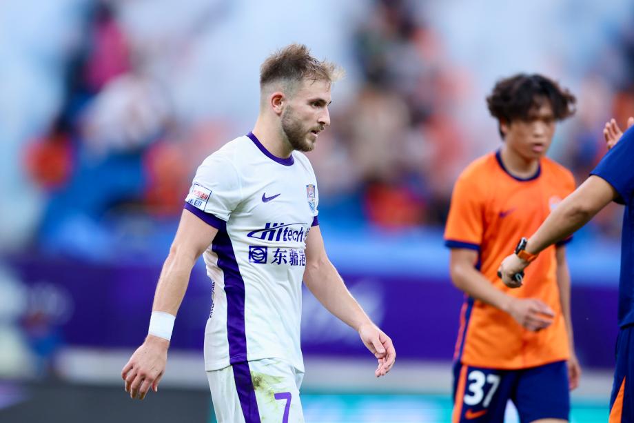 中超-兰克尔·泽破门 青岛海牛2-0天津津门虎