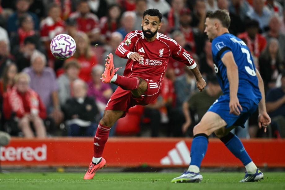 埃基蒂克传射萨拉赫破门 利物浦4-2伯恩茅斯