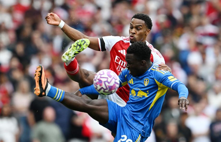 英超-萨卡破门哲凯赖什双响 阿森纳5-0大胜利兹联