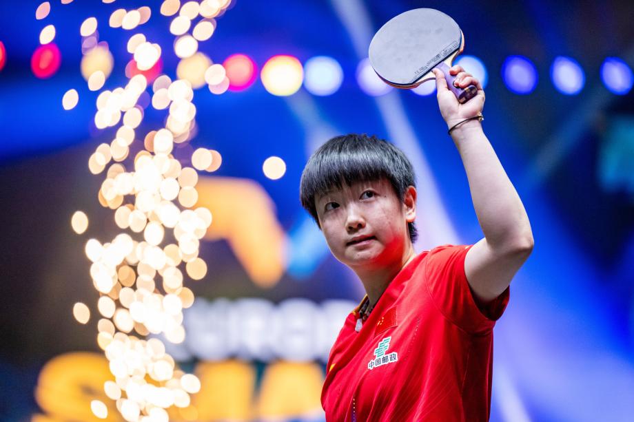 [图]WTT欧洲大满贯瑞典站：孙颖莎4-2王曼昱女单夺冠体育录像/图片