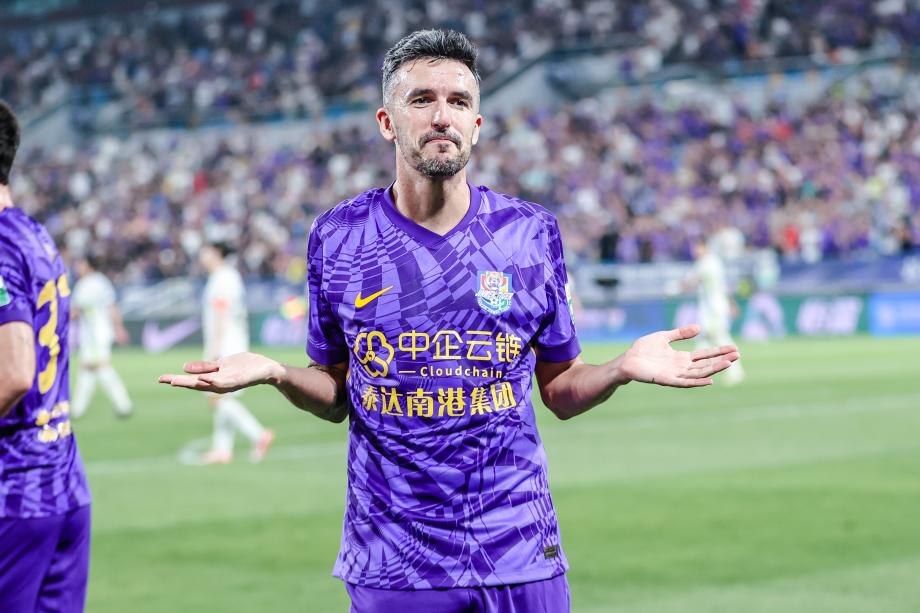 哈达斯2射1传 天津津门虎主场4-0大胜武汉三镇