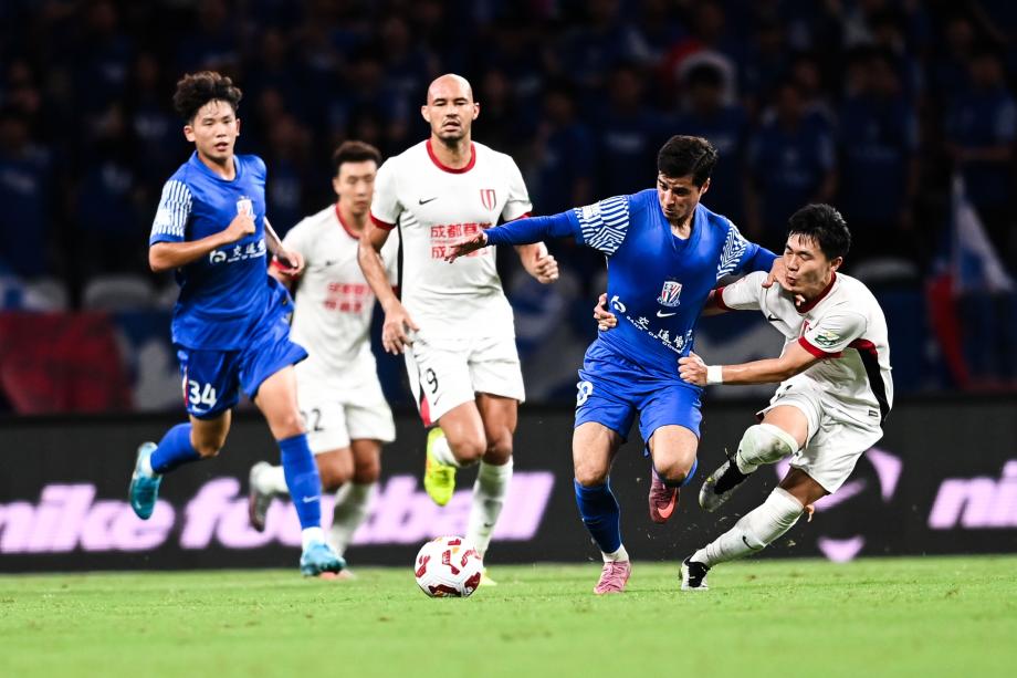 中超-周定洋99分钟绝平 蓉城1-1申花重夺榜首