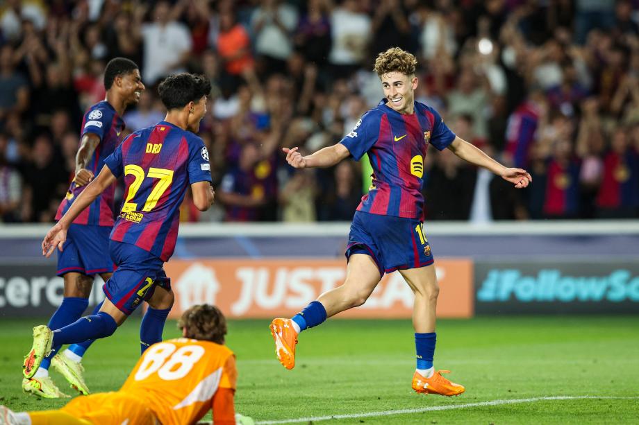 费尔明戴帽拉什福德双响 巴萨6-1奥林匹亚科斯