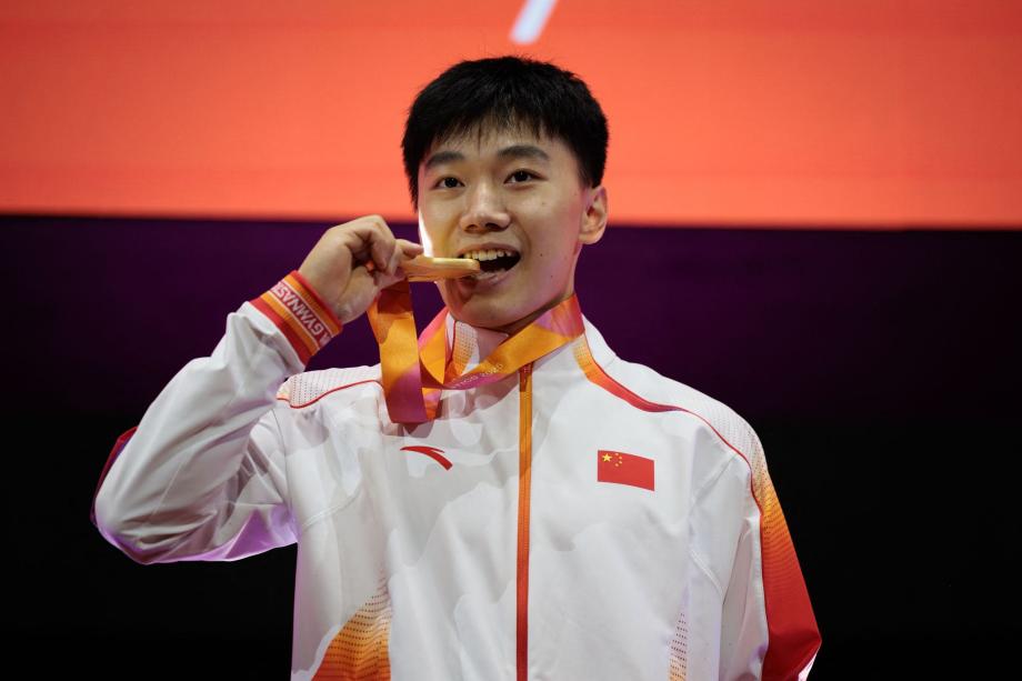 [图]中国选手洪延明夺得体操世锦赛男子鞍马冠军正规配资平台app