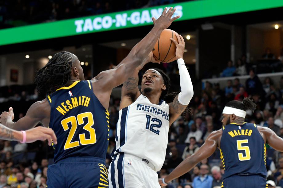 莫兰特19+8马图林26分 灰熊主场轻取步行者