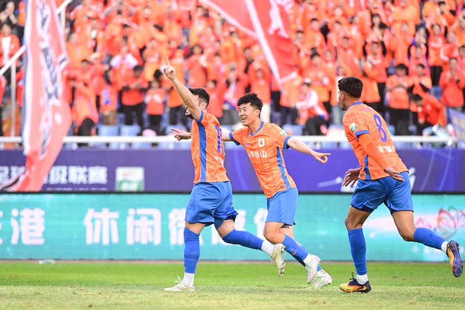 卡扎伊什维利破门 山东泰山战胜天津津门虎