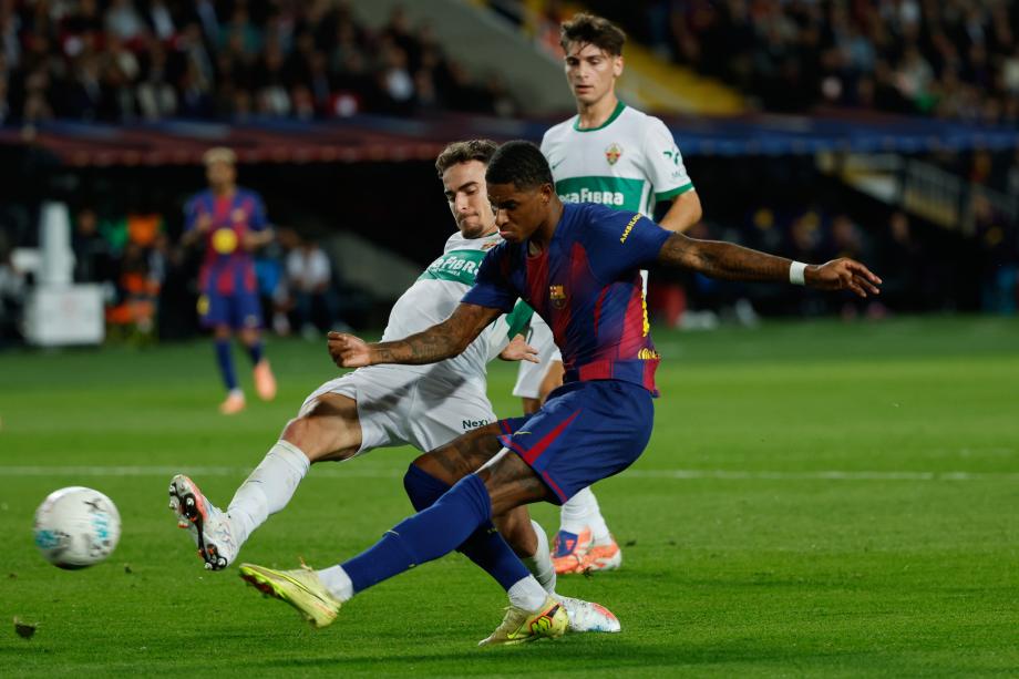 亚马尔费兰拉什福德破门 巴萨3-1力克埃尔切