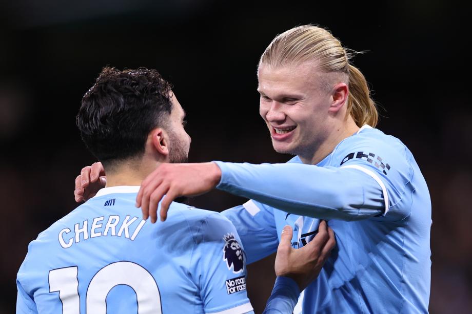 哈兰德梅开二度 曼城3-1伯恩茅斯距榜首6分