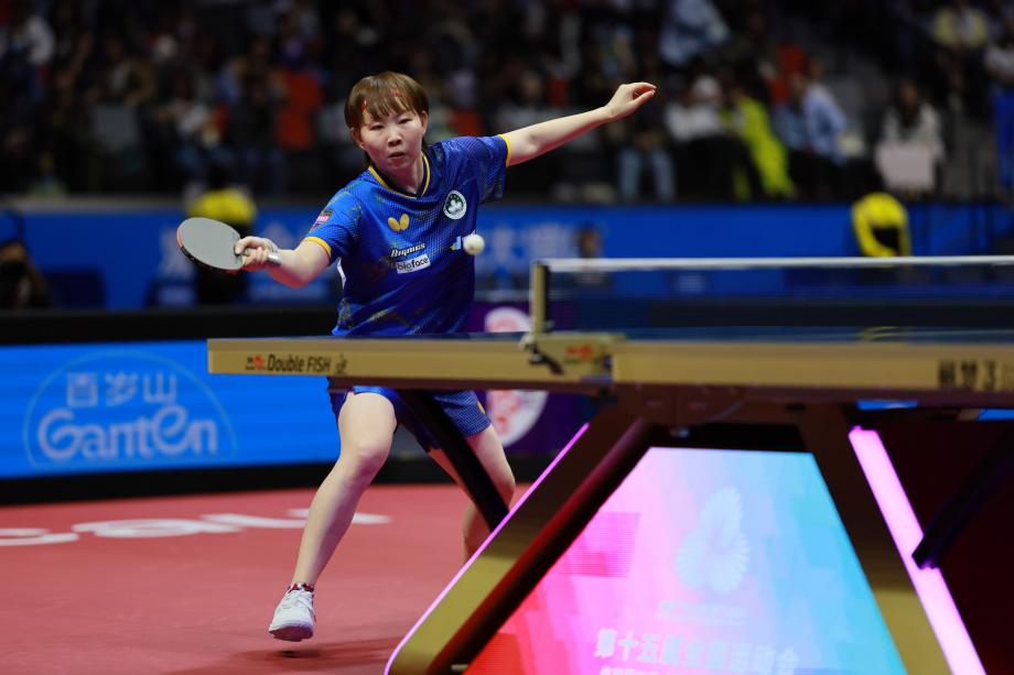 [图]朱雨玲4-2征服陈幸同 晋级十五运会女单四强