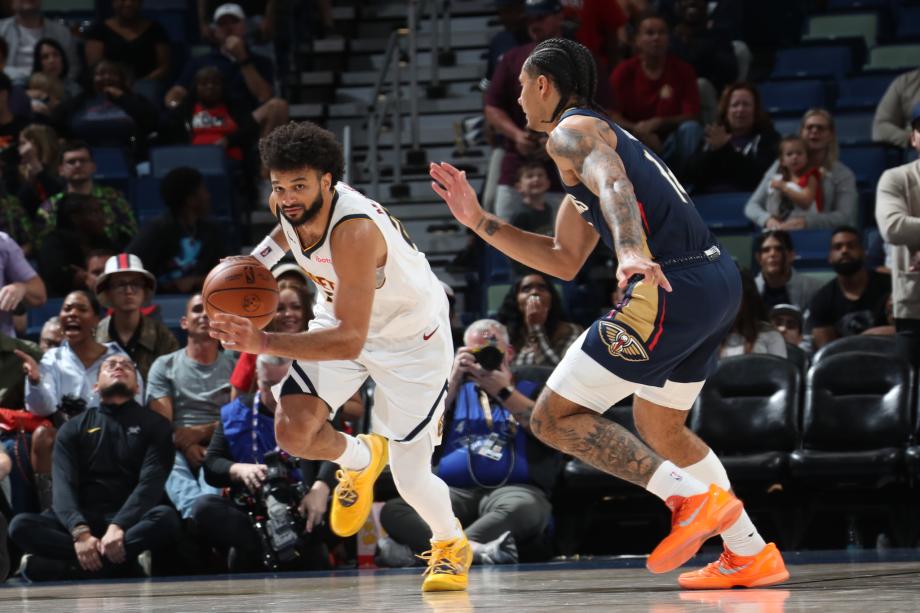 约基奇28+11+12+9失误6犯 掘金力克鹈鹕