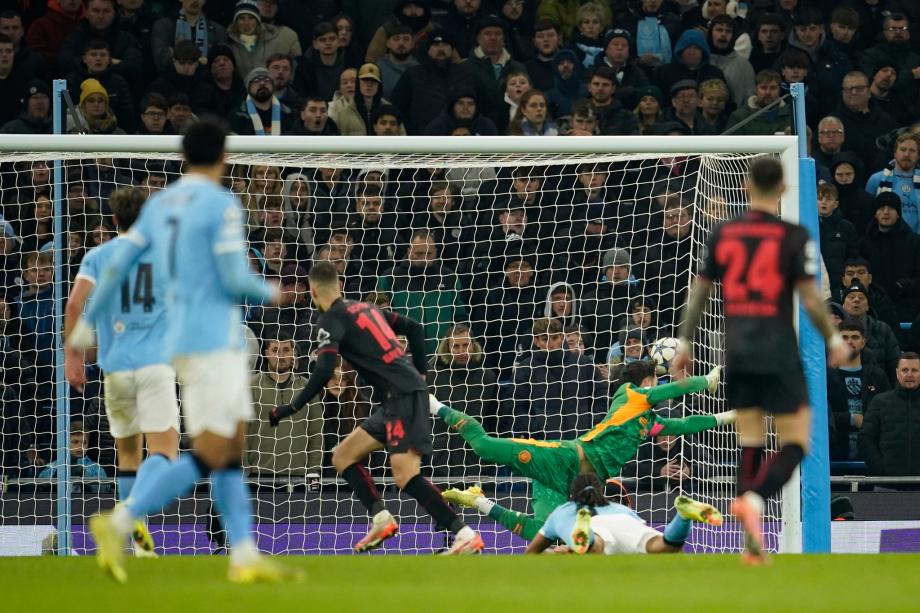 哈兰德失良机 曼城0-2勒沃库森本赛季欧冠首败