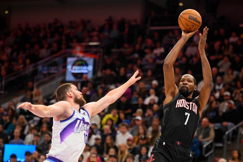 杜兰特25+6申京27+5 火箭力擒爵士取得三连胜