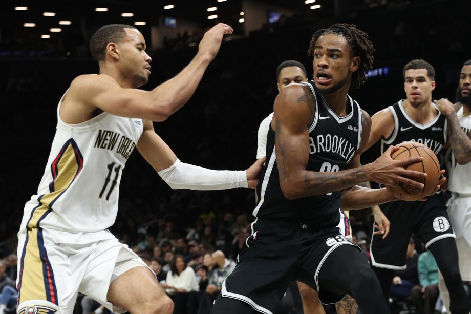 小波特35+9克拉克斯顿三双 篮网送鹈鹕6连败