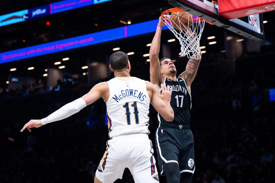 小波特35+9克拉克斯顿三双 篮网送鹈鹕6连败