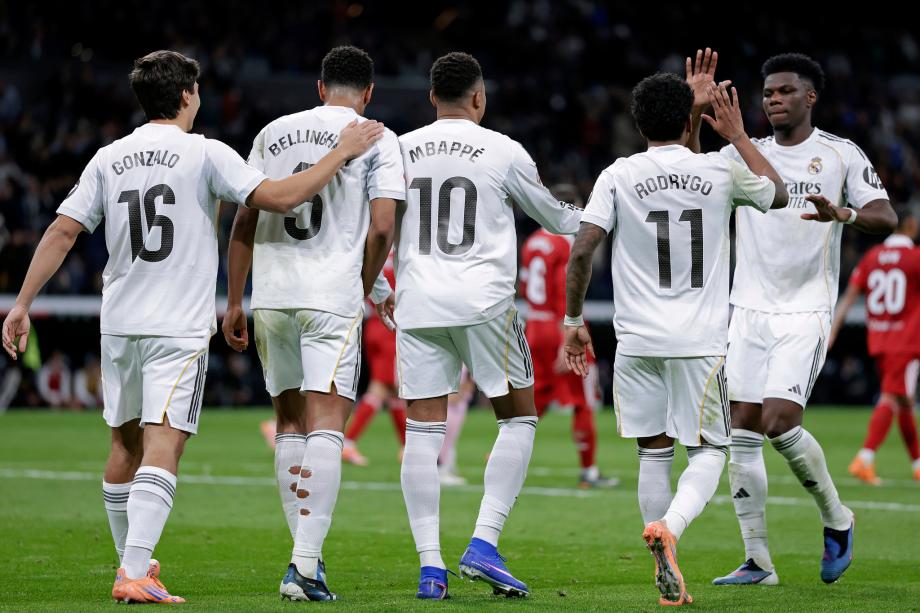 姆巴佩破门贝林厄姆建功 皇马2-0胜塞维利亚