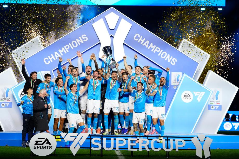 内雷斯双响 那不勒斯2-0队史第三次问鼎意超杯