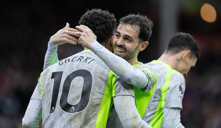 谢尔基传射赖因德斯破门 曼城2-1诺丁汉森林