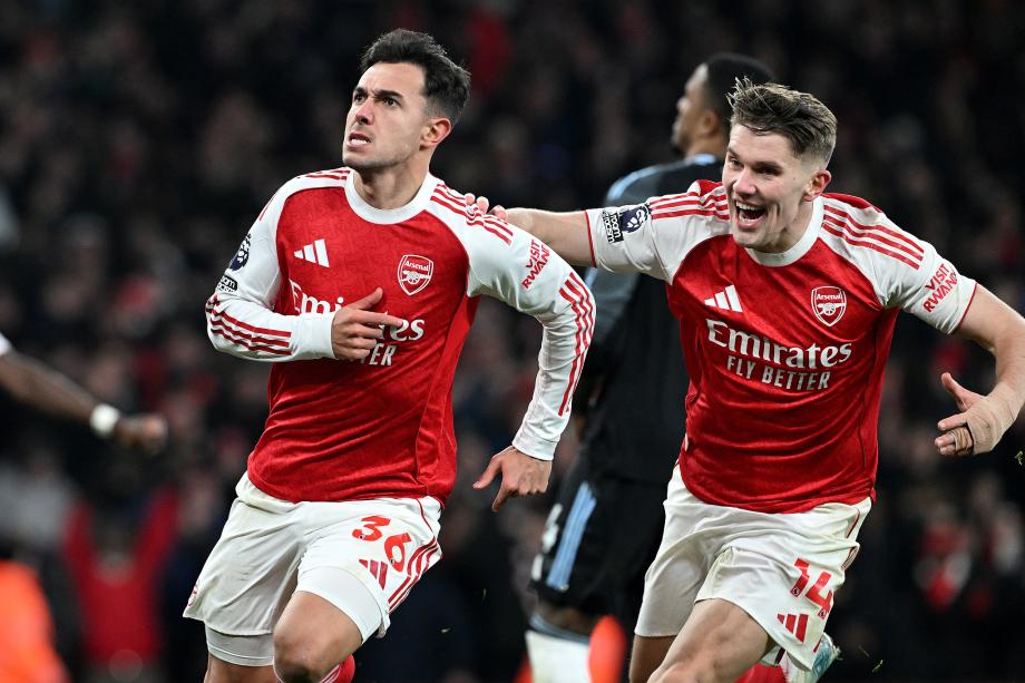 英超：加布里埃尔破门 阿森纳大胜维拉