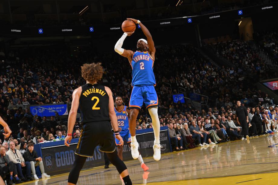 亚历山大30+7 雷霆客场37分大胜勇士豪取四连胜