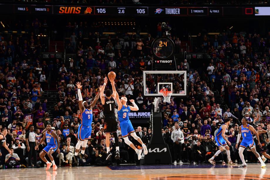 布克三分绝杀古德温8记三分 太阳18分逆转雷霆