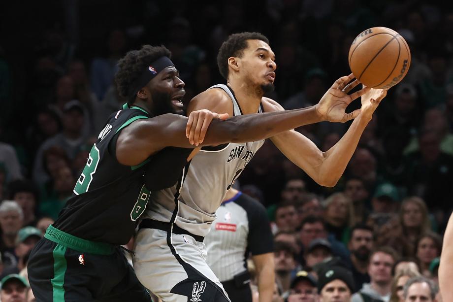 文班亚马21分布朗27分 马刺100-95险胜凯尔特人