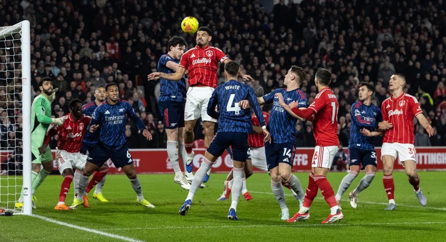 约克雷斯失良机 阿森纳0-0战平诺丁汉森林