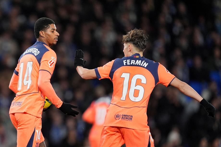 西甲-拉什福德破门 巴萨1-2皇家社会终结连胜