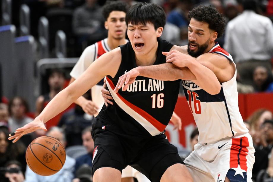 杨瀚森6分5板正负值全队最高 开拓者不敌奇才