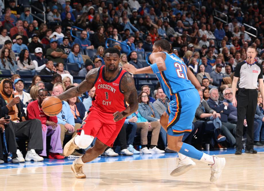 亚历山大29+6锡安21+11 雷霆力克鹈鹕结束两连败