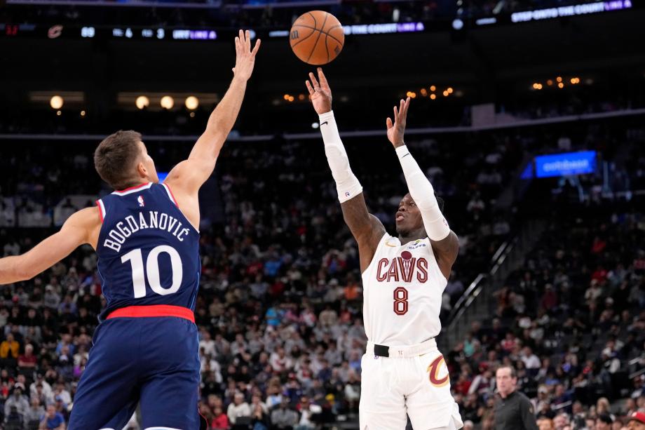 NBA-米切尔29分9助攻 骑士客场轻松战胜快船