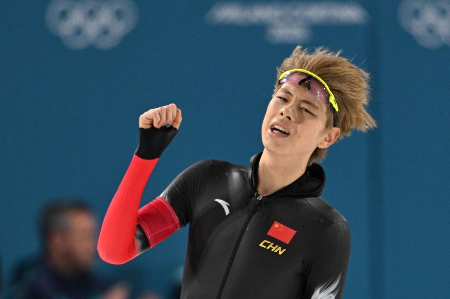 [图]刘瀚彬刷新中国队冬奥会速滑男子5000米最好成绩