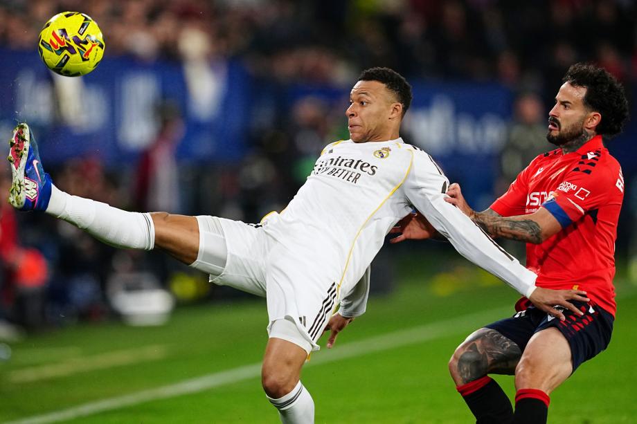 西甲-客场一球输给奥萨苏纳 皇马连胜被终结