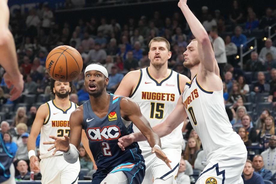 亚历山大36+9穆雷39分 雷霆加时力克掘金