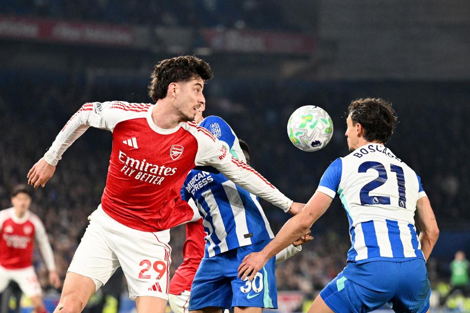 英超-萨卡兜射制胜 阿森纳1-0布莱顿联赛3连胜