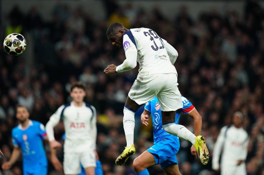 欧冠-西蒙斯双响 马竞2-3总比分7-5热刺晋级八强