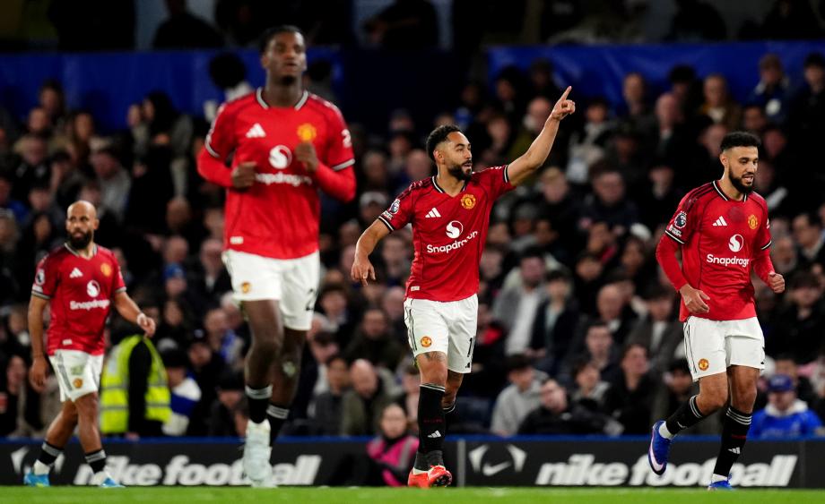 英超-B费助攻库尼亚破门 曼联1-0送切尔西4连败