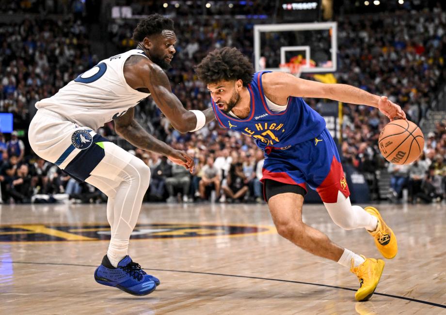 爱德华兹30+10 森林狼19分大逆转掘金总分扳成1-1