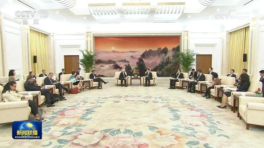 韩正会见欧盟外交与安全政策高级代表
