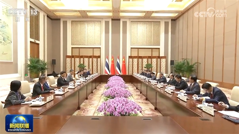 李强同泰国总理会谈