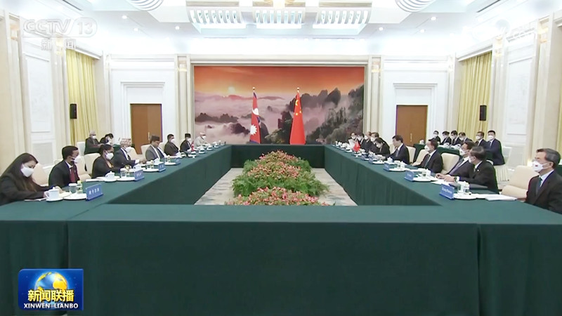 王沪宁会见尼泊尔联邦院主席