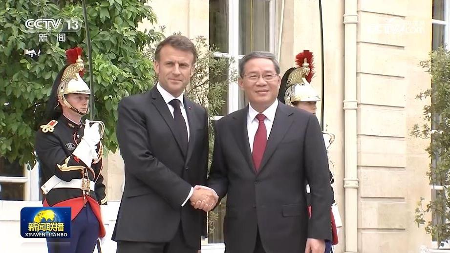 李强会见法国总统