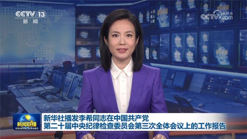 新华社播发李希同志在中国共产党第二十届中央纪律检查委员会第三次全体会议上的工作报告